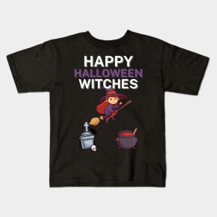 Happy halloween witches Kids T-Shirt